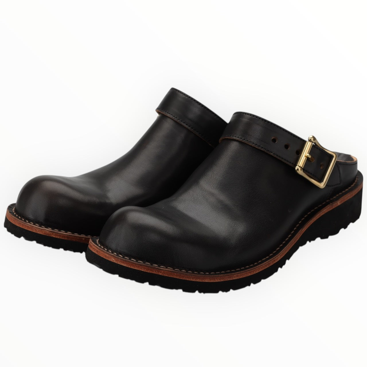 ヒラキヒミ。×MYIN / HORSEHIDE sabot sandals 【SABORIGIMI-M】