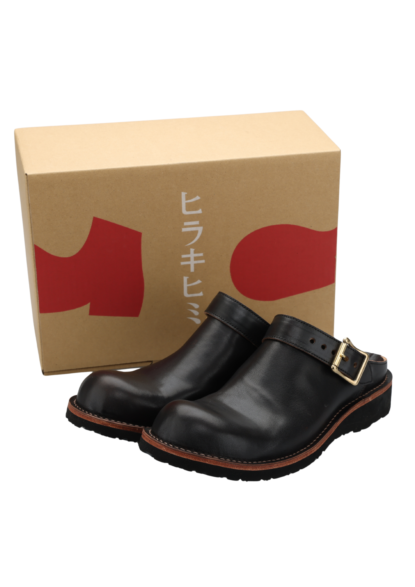ヒラキヒミ。×MYIN / HORSEHIDE sabot sandals 【SABORIGIMI-M】