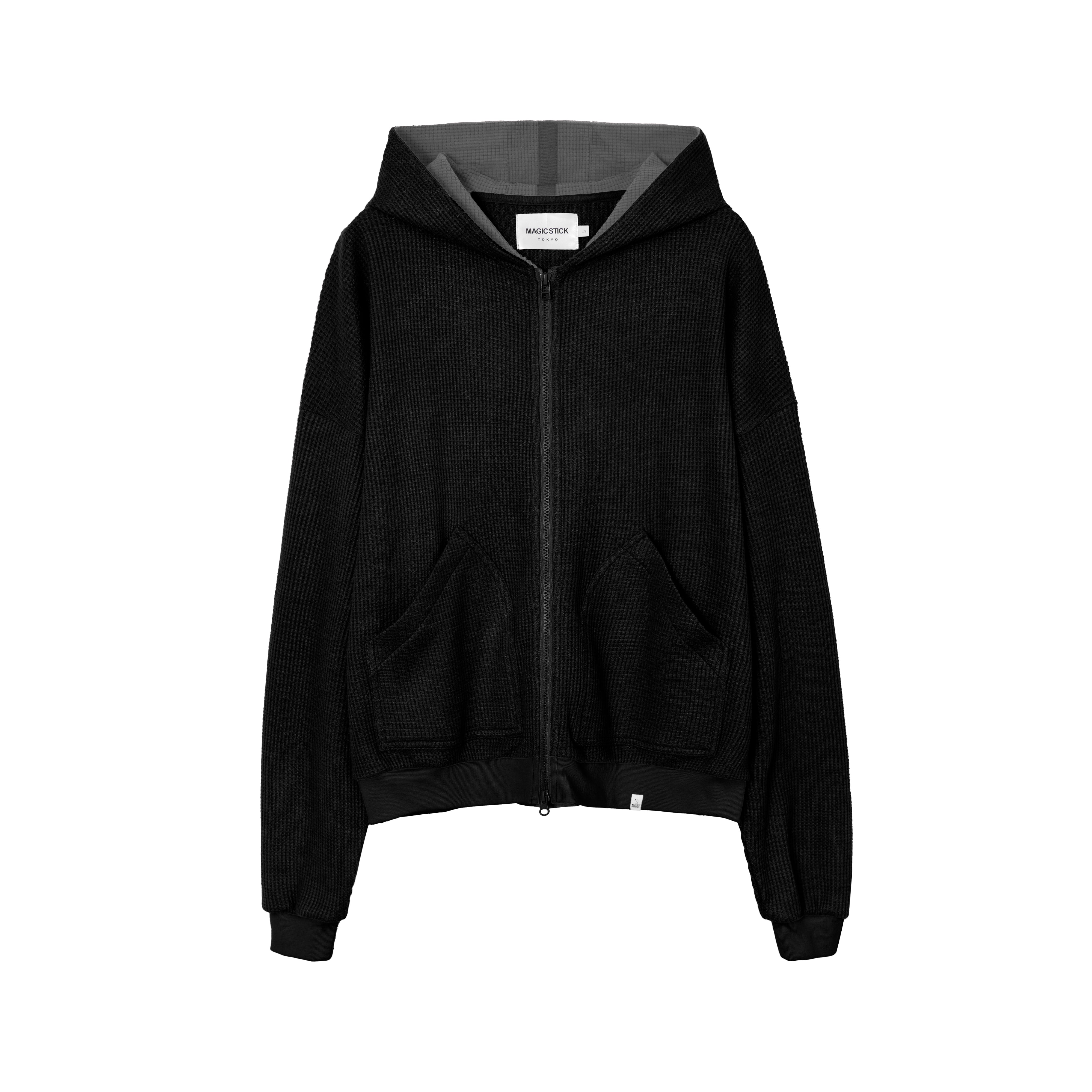MAGIC STICK / WAFFLE ZIP-UP HOODIE