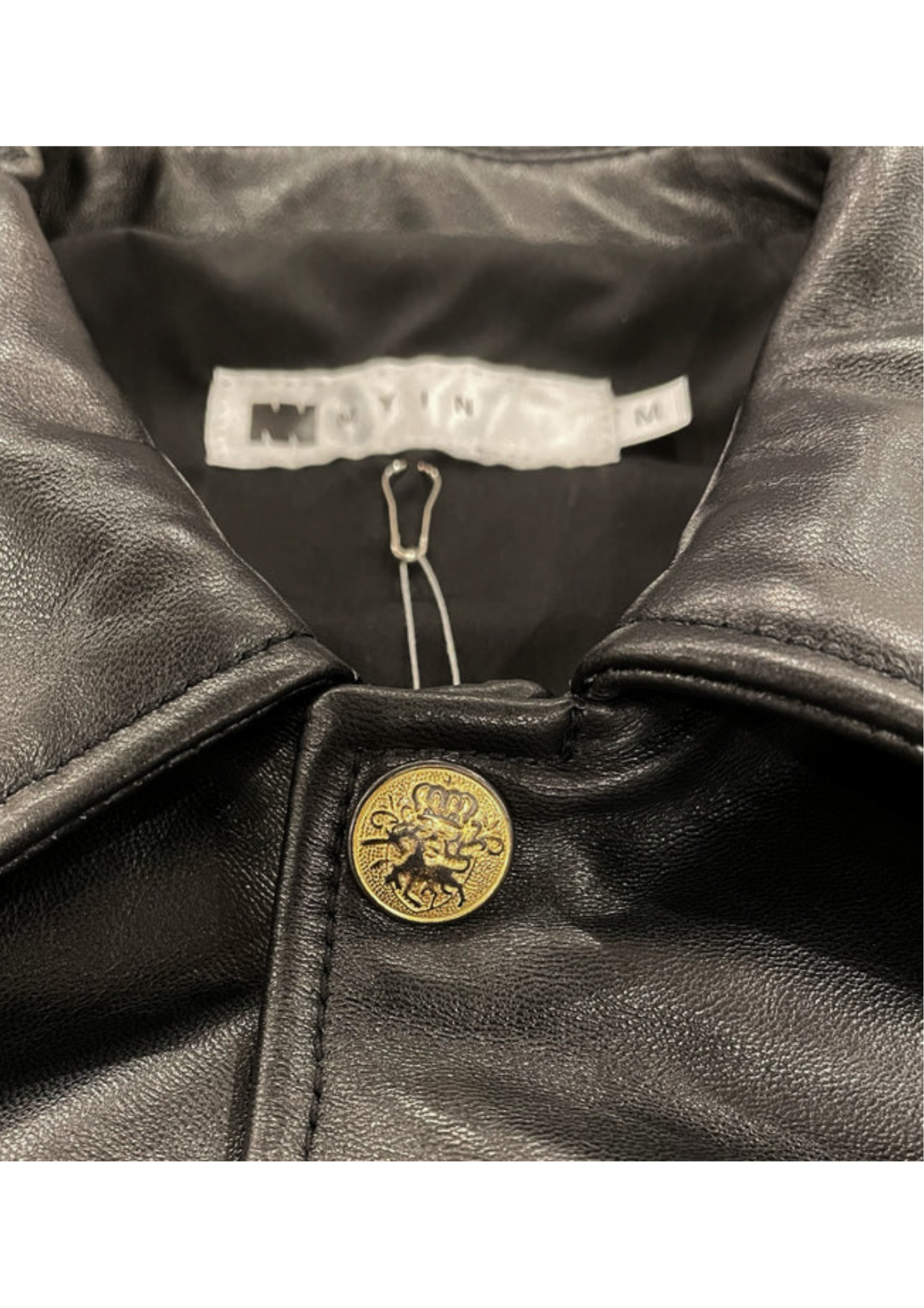 MYIN / SHEEPSKIN LEATHER COACH JACKET【HEAD QUARTERS】