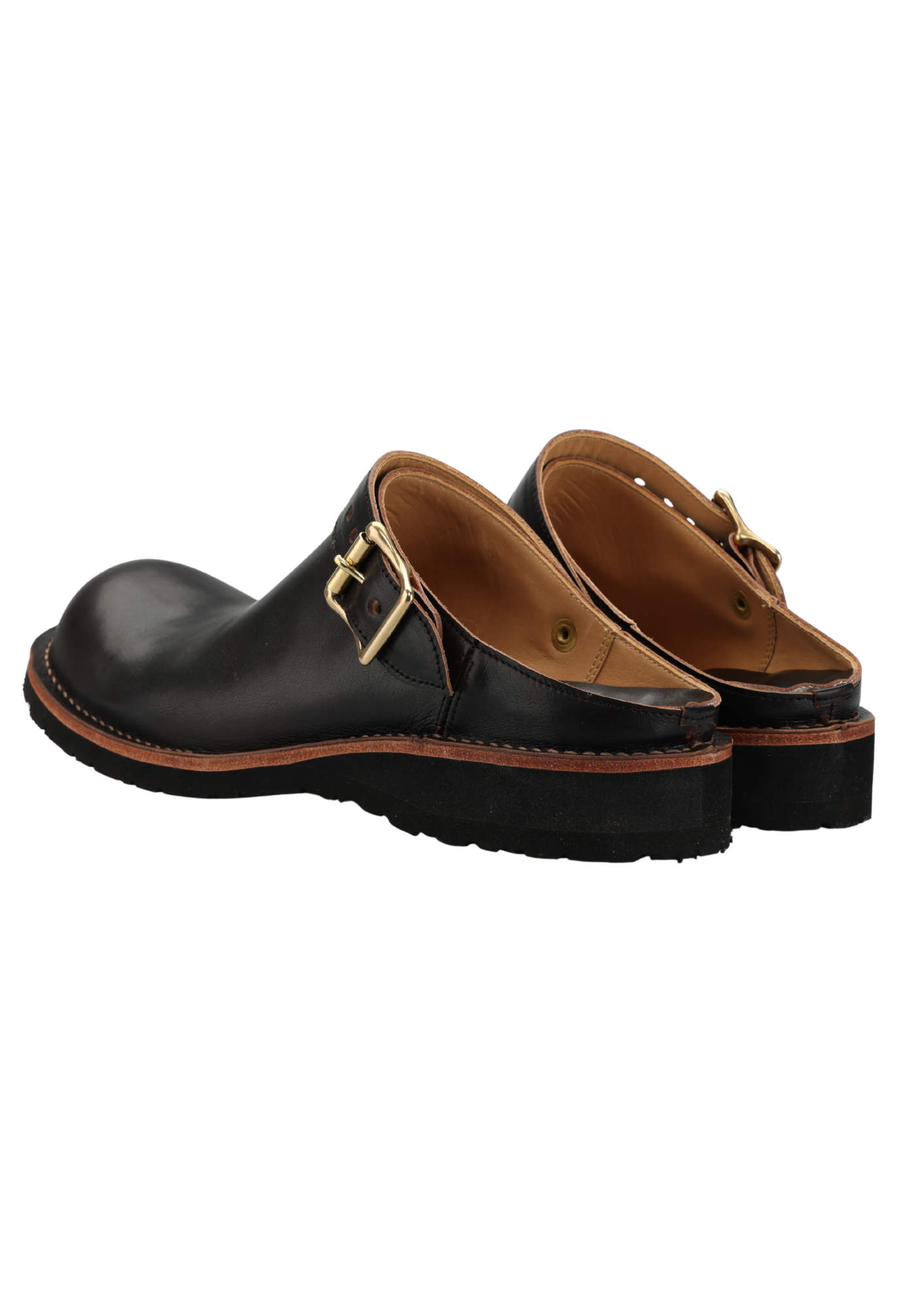 ヒラキヒミ。×MYIN / HORSEHIDE sabot sandals 【SABORIGIMI-M】