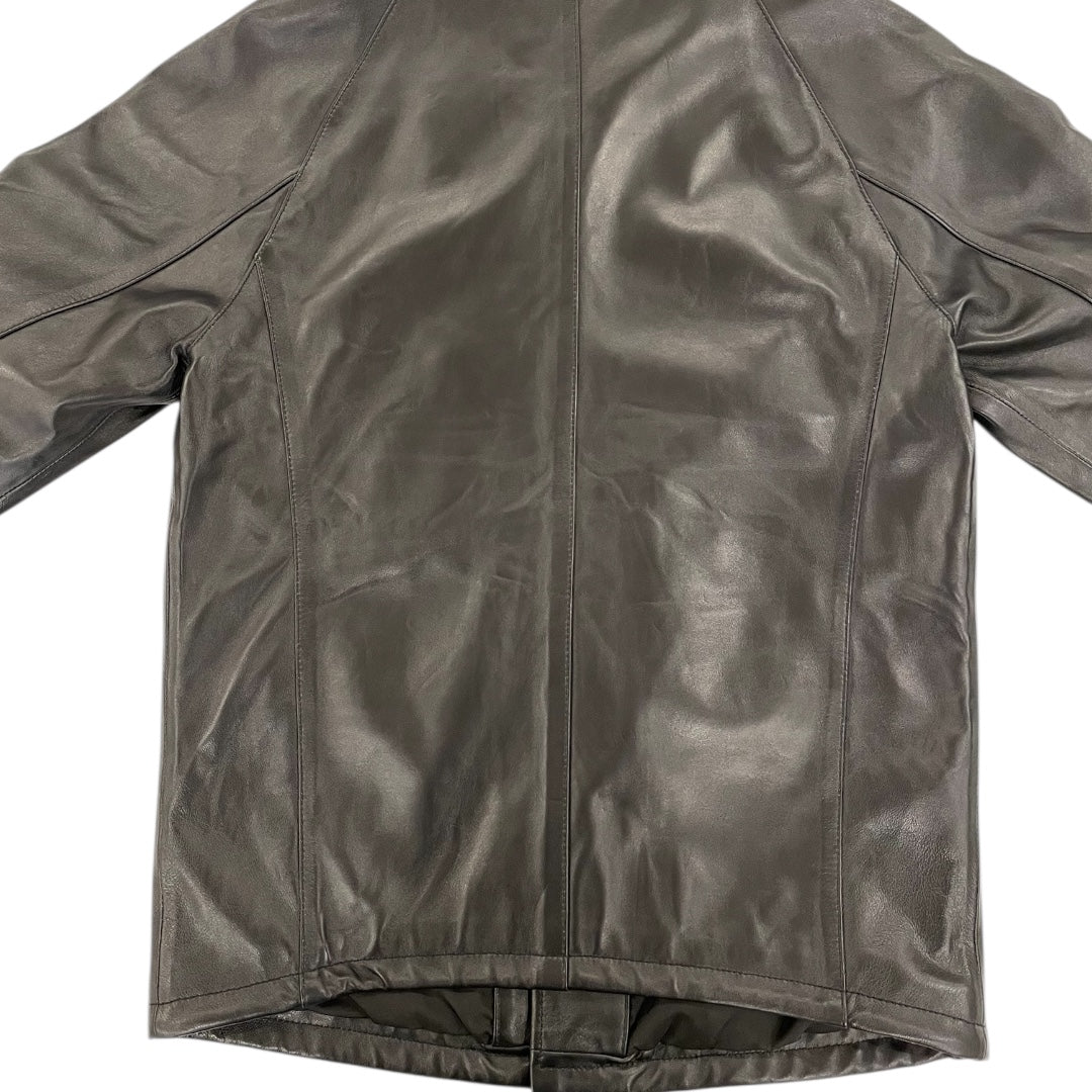 MYIN / SHEEPSKIN LEATHER COACH JACKET【HEAD QUARTERS】
