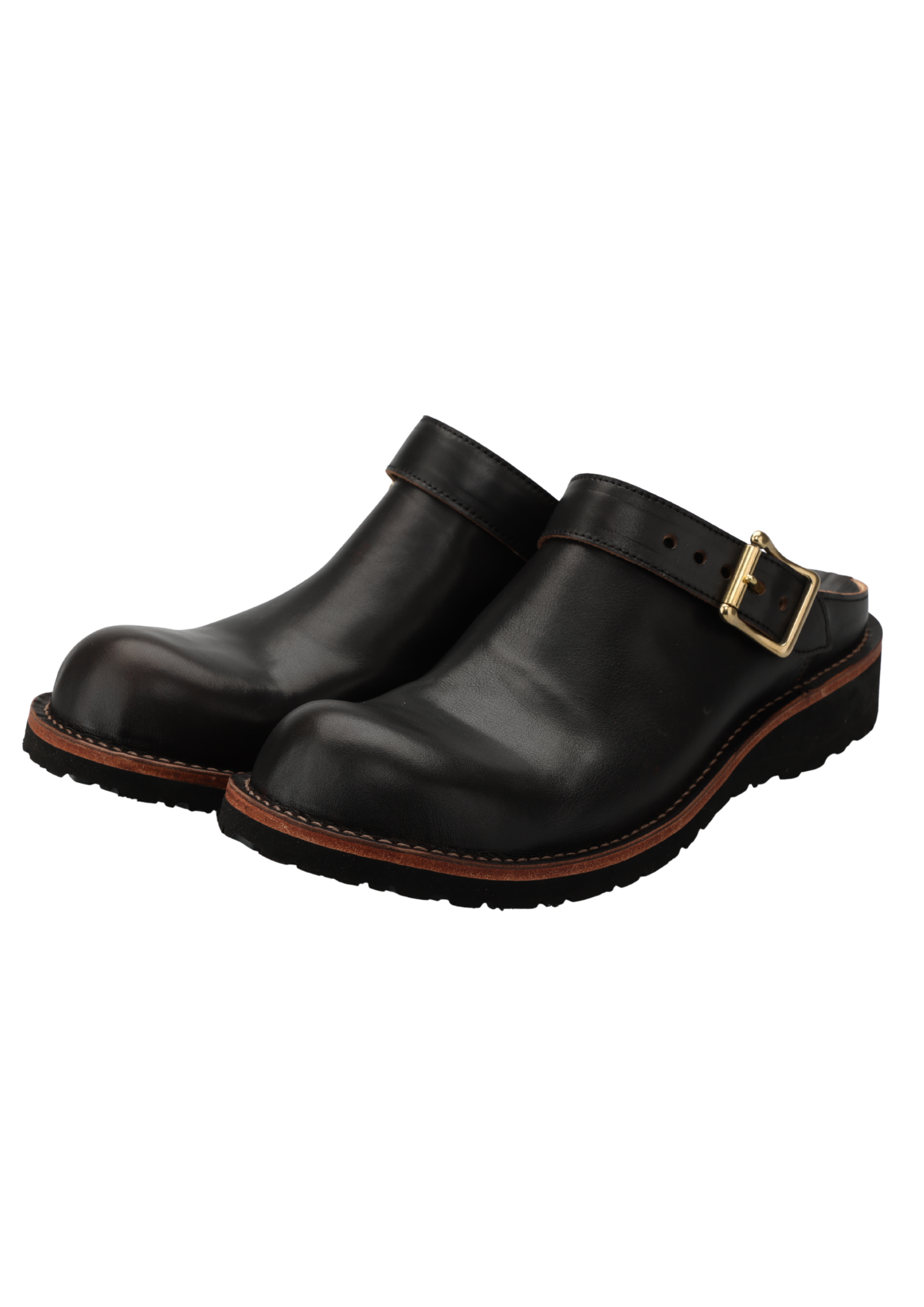 ヒラキヒミ。×MYIN / HORSEHIDE sabot sandals 【SABORIGIMI-M】